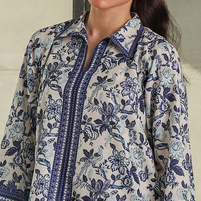 Stylish Printed Shirt and Trouser Set - 2 Pcs