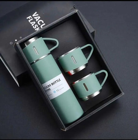 Stainless Steel Vacuum Flask Set - 4 Pcs for All Your Beverage Needs