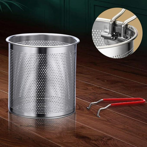 Stainless Steel Strainer Pot - 1 Pc, Easy to Clean Fries Strainer