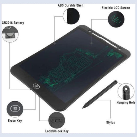 Creative Lcd Writing Tablet for Kids - 2 Pcs in Vibrant Colors