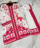 2 Pcs Women's Stitched Swiss Lawn Printed Co-Ord Set