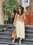 2 Pcs Women's Stitched Swiss Lawn Digital Print Shirt And Trouser